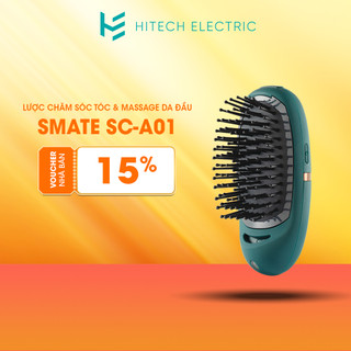 Lược Chăm Sóc Tóc Massage Da Đầu Smate SC-A01 - Giúp Tóc Suôn Mượt Óng Ả Giảm Xơ Rối Và Dầu Trên Da Đầu Công Nghệ Ion Âm