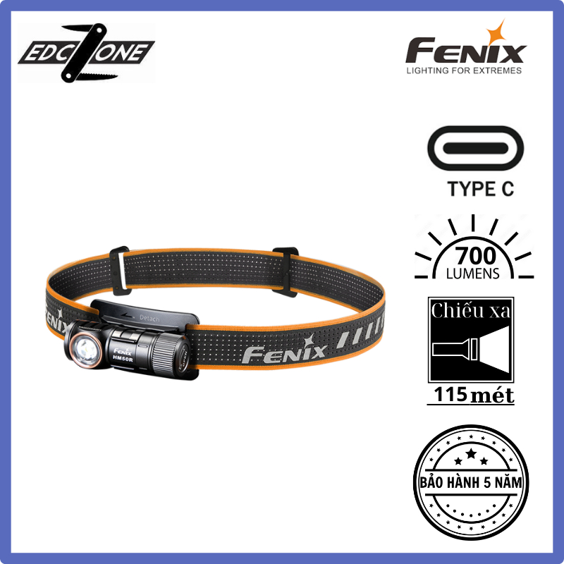 ĐÈN ĐỘI ĐẦU FENIX HM50R V2.0 (700 LUMENS)
