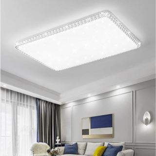 Đèn ốp trần Led NOMAX vuông, tròn, chữ nhật 3 chế độ màu ánh sáng Viền ABS, mika tán quang (105)