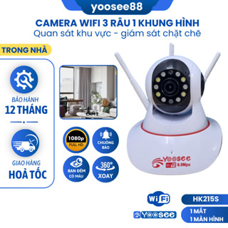   BẢO HÀNH 12 THÁNG   Camera YOOSEE WIFI Trong Nhà Xoay 360 độ Xem Ban Đêm Có Màu Bắt Sóng Cực Mạnh 