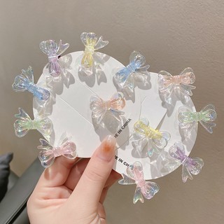 😍qian😍kẹp tóc nơ nhựa acrylic đáng yêu cho bé gái