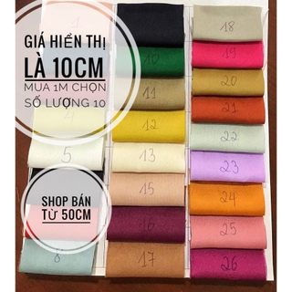 Tafta Cao Cấp - giá hiển thị là giá 10cm, mua 1m chọn 10.