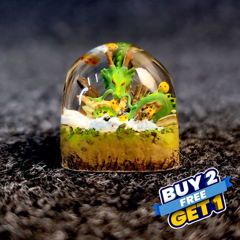 Shenlong dom, keycap shenlong dragon balls, dragon balls keycap, keycap design, keycap custom
