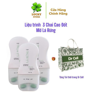Liệu trình 3 chai cao đốt mỡ lá rừng dr cell x 150ml - tặng túi dr cell