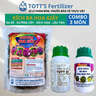 Combo 3 phân bón kích hoa cho hoa giấy