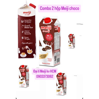 Sữa tươi meiji chocolate 946ml - combo 2 hộp date 6/9