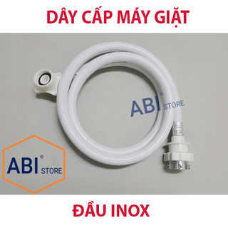 DÂY CẤP NƯỚC MÁY GIẶT 3M VÀ 1,5M ĐẦU INOX HÀNG ĐẸP