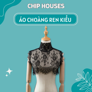 Áo Choàng Ren Xuyên Thấu Cho Cô Dâu AN2335