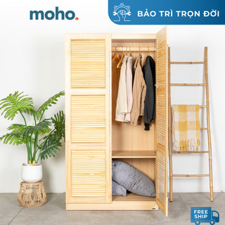 Tủ Quần Áo Gỗ MOHO VLINE 601 Màu Gỗ Tự Nhiên