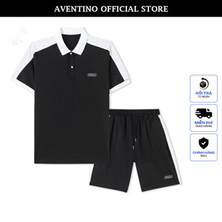 Bộ Đồ Nam Thể Thao Mùa Hè Cộc Tay Vải Thun Cá Sấu Co Giãn Đẹp AVENTINO J8