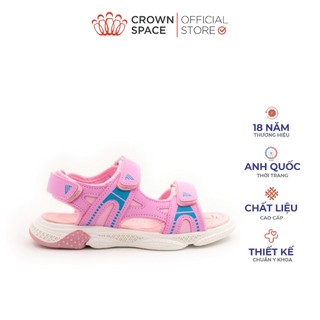 Sandal Bé Gái Chất Liệu Da PU 2 Lớp Thiết Kế Hiện Đại Crown Space Dép Quai Hậu Cho Bé Gái Siêu Êm Chống Hôi Chân CRUK541