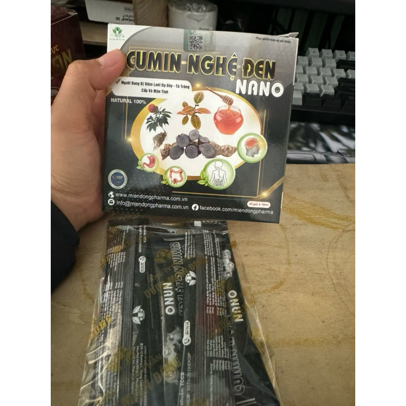 Cumin nghệ đen nano viêm loét dạ dày tá tràng hộp 20 gói