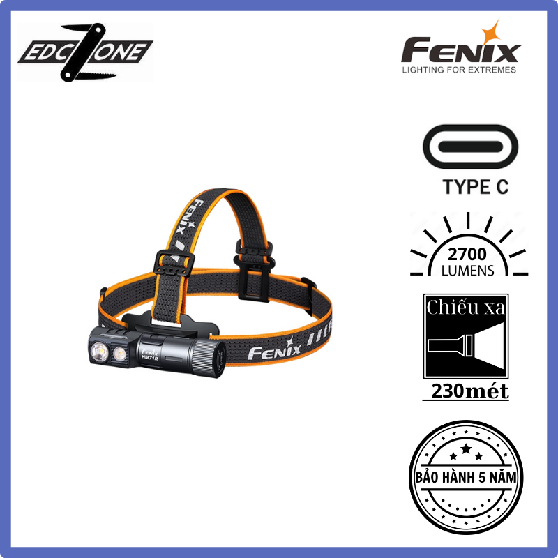 Đèn đội đầu FENIX HM71R Chính hãng (2700 Lumens)