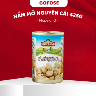 Nấm Mỡ nguyên cái Hopeland 425g -Nấm Mỡ dầy mình, làm pizza, mỳ Ý-FS