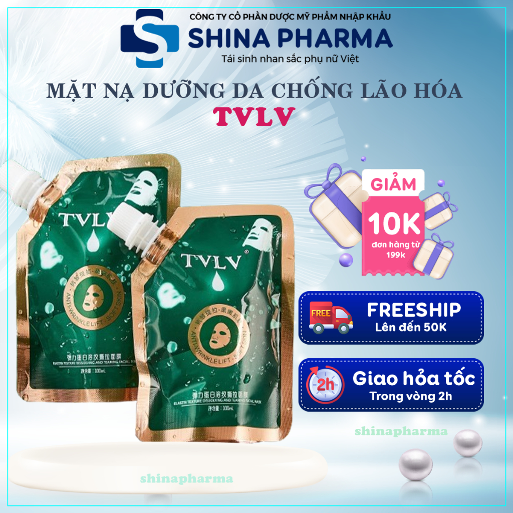 Mặt Nạ Lột Trẻ Hóa Da TVLV - Nạ Dưỡng Da Và Loại Bỏ Thâm Nám TVLV Làm Mờ Các Nếp Nhăn, Ngăn Ngừa Lão Hóa