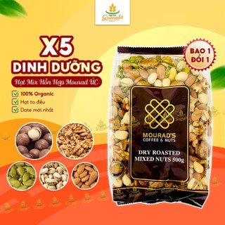 Hỗn Hợp Hạt Mourad's Úc Mix Hạt Cao Cấp (Hạnh Nhân, Hạt Điều, Macca, Hạt Bí, Hạt Dẻ Cười) Gói 500G (Hạt Ngon)