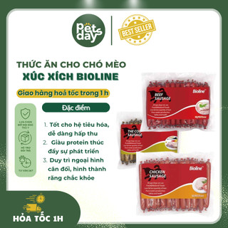 Xúc xích Bioline siêu ngon an toàn cung cấp đầy đủ dinh dưỡng khoáng chất tiện lợi theo dạng lẻ cho chó mèo Dayspet