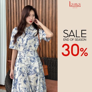 Đầm hoa thiết kế cao cấp La.na tạo sắc thái tươi mới cực kì tiểu thư - V2617
