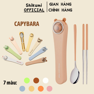 Bộ đũa thìa văn phòng Inox 304 cao cấp, set muỗng nĩa cá nhân ăn cơm có hộp đựng dễ thương cute đi du lịch, đi làm TM18