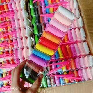 Đất sét tự khô Nhật 12 màu đất nặn tự khô hình cao cấp siêu nhẹ dành cho bé làm butter slime