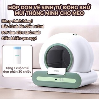 Máy dọn phân cho mèo tự động thông minh TiPro 2024, nhà vệ sinh tự động cho mèo - Petgacy