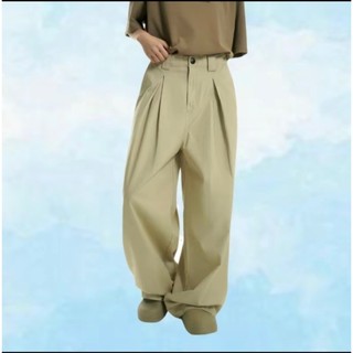 Quần suông xếp ly chất kaki ống rộng vải đẹp mềm mại thoáng mát elegant.man