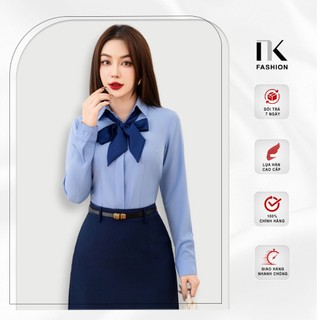Áo Sơ Mi Nữ Công Sở Tay Dài Thời Trang Basic NK FASHION Chất Liệu Vải Hàn, Thoáng Mát NKSM2010011