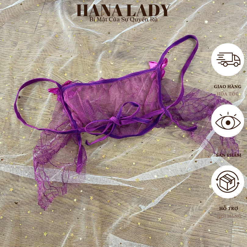 Đồ Lót Ren Nữ Sexy - Bộ Đồ Lót  Phối Nơ Dễ Thương Ren Bèo Xuyên Thấu Quyến Rũ BL060 | BigBuy360 - bigbuy360.vn