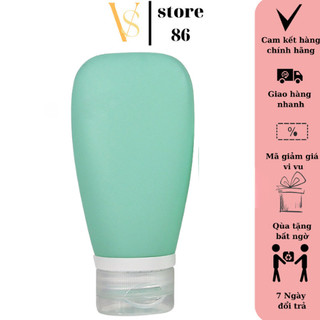 Tuýp Silicon Chiết Mỹ Phẩm Du Lịch - Chai Lọ Chiết Đựng Dầu Gội, Sữa Rửa Mặt, Lotion, Nước Tẩy Trang VS STORE
