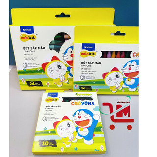 Bút Sáp Màu Học Sinh DORAEMON CR-C0/DO Chất Lượng Cao, Màu Tô Mượt, Tươi Sáng Rõ Nét ( Giao Mẫu Ngẫu Nhiên )