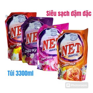 Túi Nước giặt Net 3,3kg Hương Nước Hoa lôi cuốn ngát hương thơm cả ngày dành cho giặt máy giặt tay