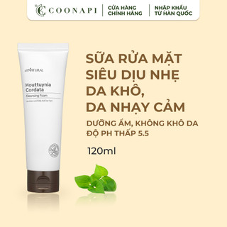 Sữa Rửa Mặt Diếp Cá pH Thấp, Dịu Nhẹ Và Dưỡng Ẩm All Natural Houttuynia Cordata Cleansing Foam 120ml