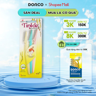 Vỉ 3 Dao Cạo Chân Mày Dorco Tinkle Eyebrow (1vỉ/3 dao cạo)