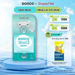 Dao Cạo Body Nữ 3 Lưỡi DORCO Shai 3 CREAMY LTRA100PG-1B
