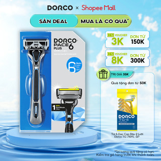 Bộ Dao Cạo Râu Hàn Quốc 6 Lưỡi Dorco Pace 6 Plus SXA5001-PT