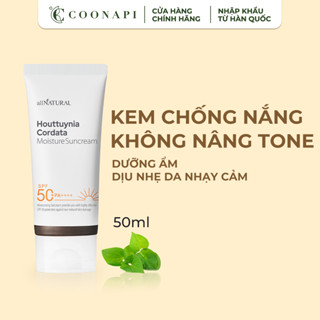 Kem Chống Nắng Diếp Cá Thiên Nhiên Dịu Nhẹ Cho Da All Natural Houttuynia Cordata Moisture Suncream SPF50+/PA++++ 50ml
