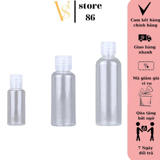 Chai Nhựa PET Chiết Mỹ Phẩm, Dung Dịch, Nước Rửa Tay - Lọ Chiết Loại Nắp Bật VS STORE