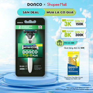 Bộ dao cạo râu dorco 2 lưỡi dorco tg-ii plus tna3001bc