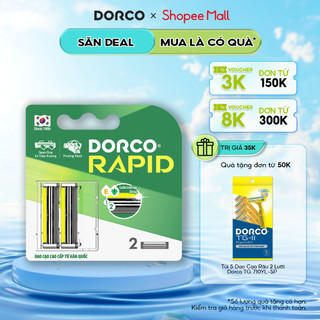 Vỉ 2 Đầu Dao Cạo Râu 2 Lưỡi DORCO RAPID TNA4020-B