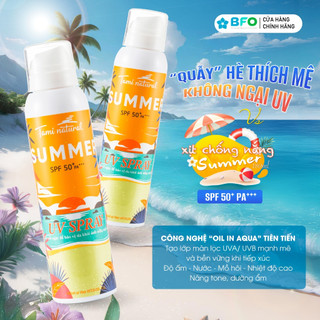 Xịt Chống Nắng Make-Up Nâng Tone Da Toàn Thân Summer UV Spray SPF 50 PA++++ 180ml Mỏng Nhẹ