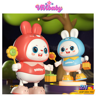  Đồ Chơi Thỏ Nhảy Múa Robot Nhảy Múa Có Đèn Nhạc Vui Nhộn Cho Bé Thỏ Chơi Đàn Phát Nhạc Nhún Nhảy - Đồ Chơi VIVI BABY 