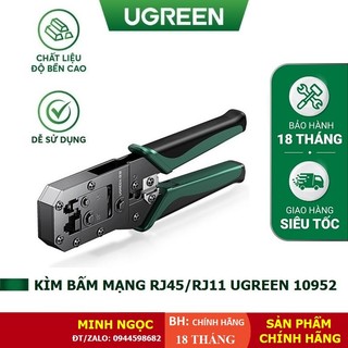 Kìm bấm mạng rj45/rj11 cat5, cat5e, cat6 chính hãng ugreen 70683 cao cấp