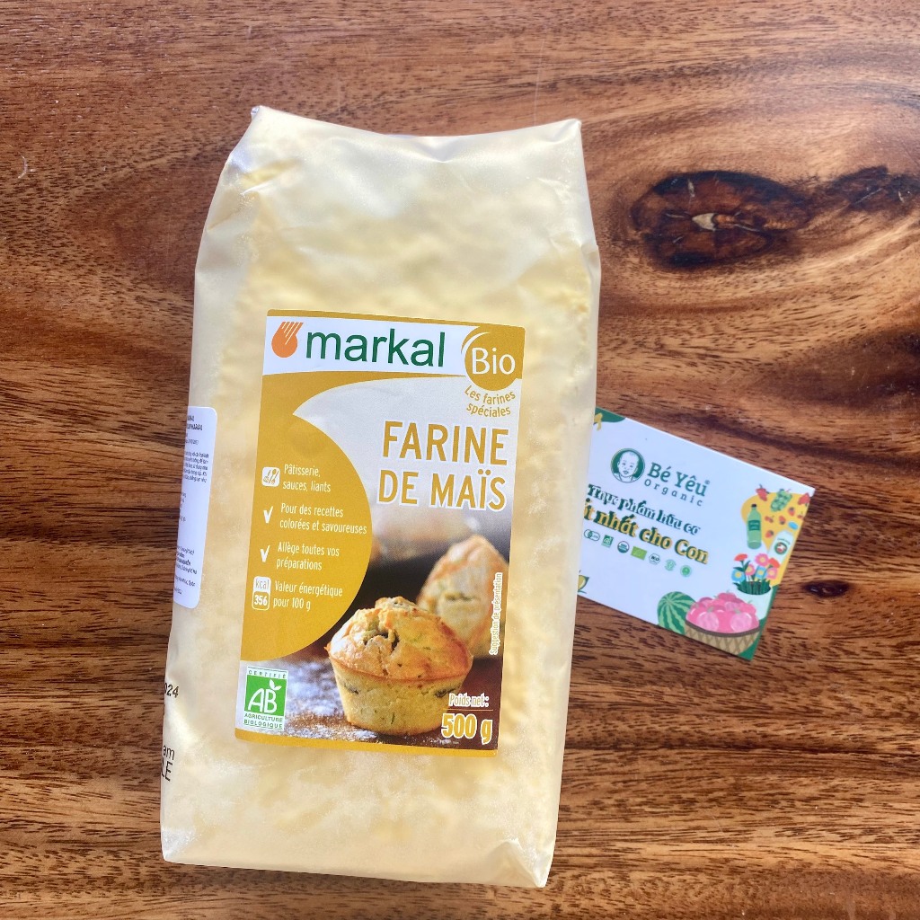 Bột bắp hữu cơ Markal 500g dùng lam bánh, sốt, váng sữa,... date 14/9/2025