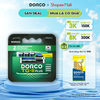 Vỉ 03 Đầu Dao Cạo 2 Lưỡi Dorco TG-II Plus TNA3030-B 