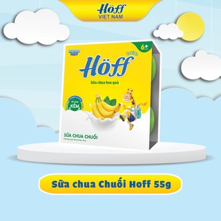 Sữa chua hoa quả vị chuối hoff 1 lốc