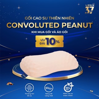 Gối cao su nâng đỡ cổ Peanut Liên Á - Phù hợp nằm nghiêng