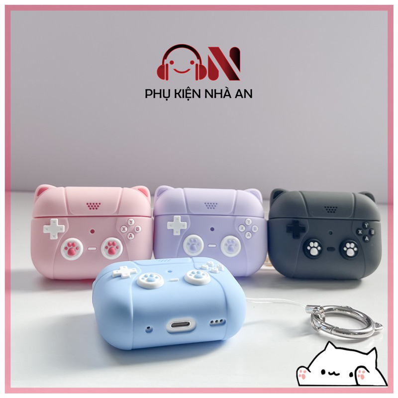 Ốp Bảo Vệ Tai Nghe Hình Mèo Dễ Thương - Case Airpod Pro 2/ Airpod 3