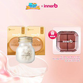 Combo 2 thực phẩm bảo vệ sức khỏe innerb aqua rich doubleup lọ 56 viên