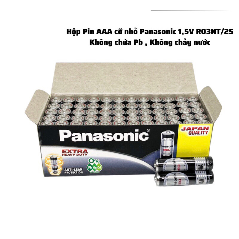 Hộp Pin AAA 1,5V ( R03 , LR03 ) Panasonic NEO R03NT/2S Hàng Chính Hãng