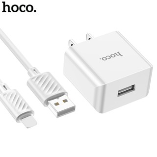  Bộ sạc kèm dây Hoco C106 chân sạc USB sang LN cắm dẹp sạc USB công xuất 10.5w 